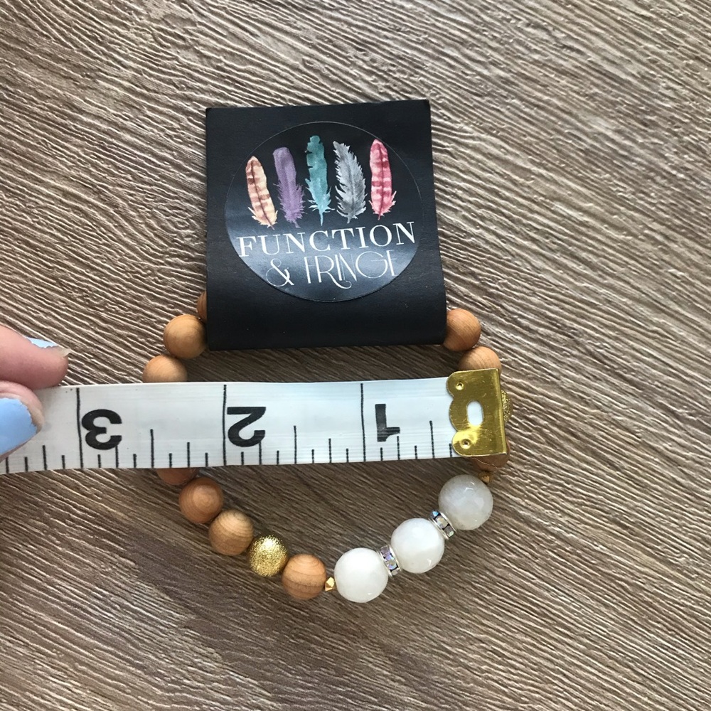 Function & Fringe Sandalwood Bead bracelet - Picture 6 of 6